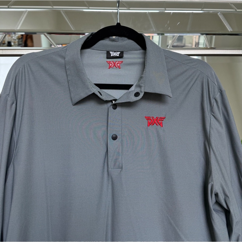 PXG Men’s Long Sleeve Golf Polo - Picture 3 of 5